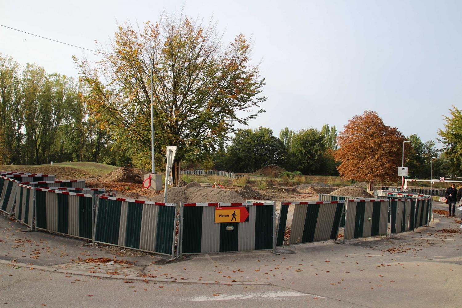 Site de la future station terminus Parc des Sports ligne A.