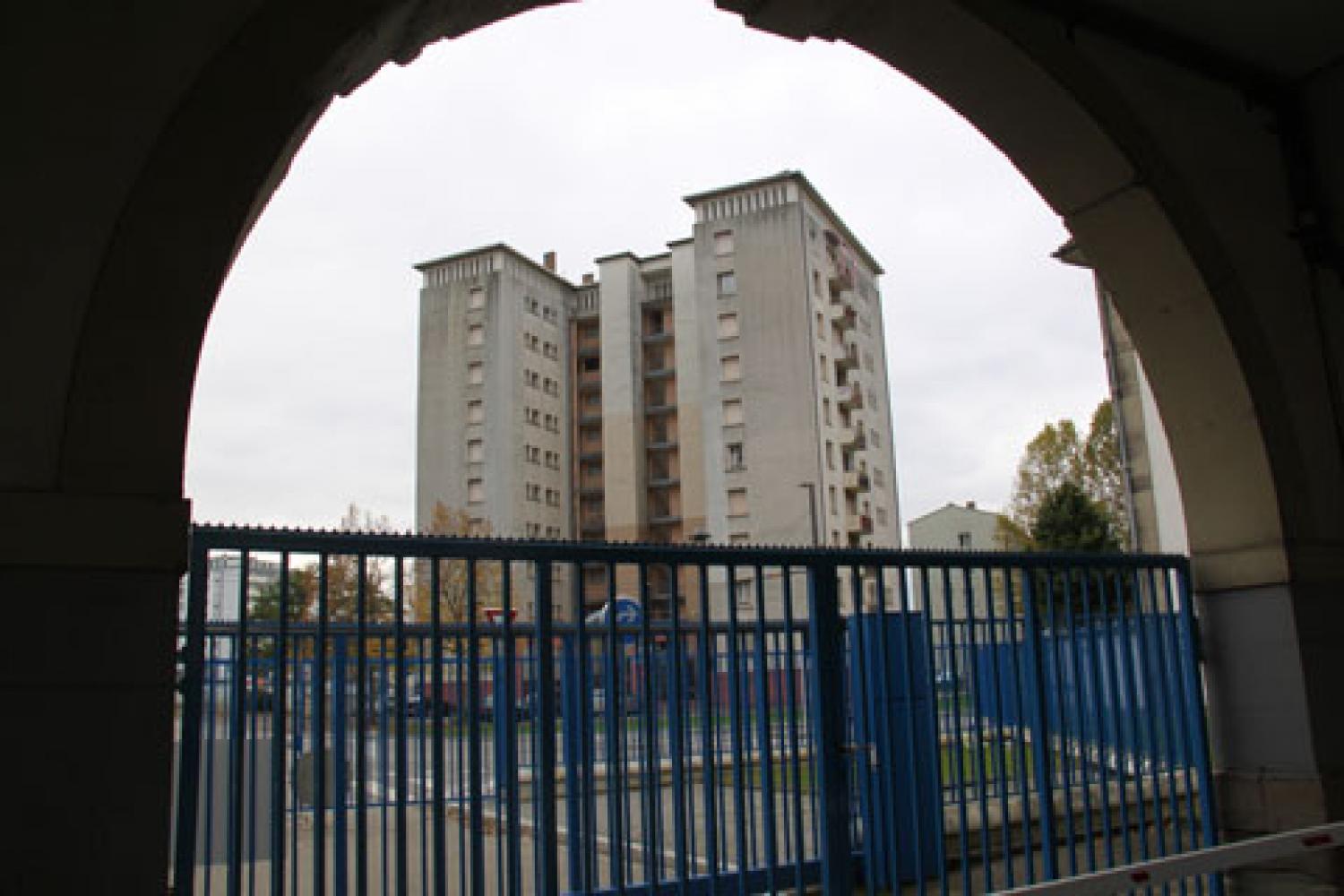 L'ancienne entrée sur l'avenue du Neuhof