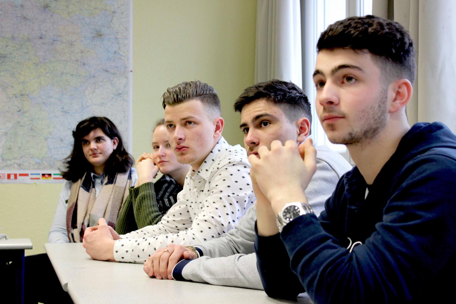 Les élèves en bac pro cuisine du lycée Guebwiller en Alsace