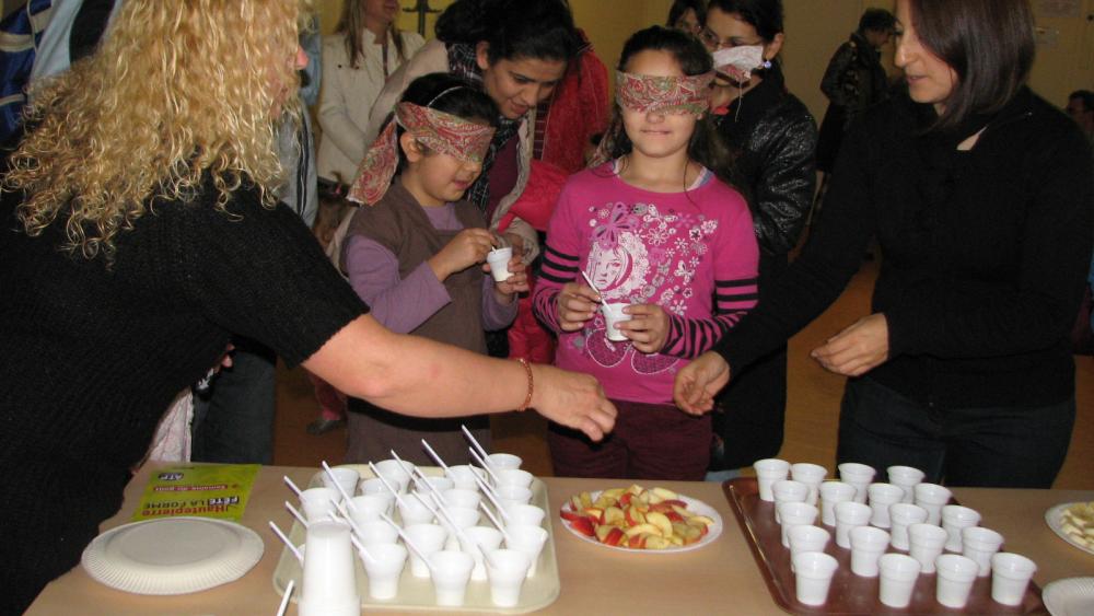 A l'étape 3 était organisé un atelier de dégustation à l'aveugle.