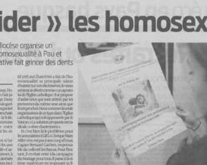 Le diocèse de Bayonne épinglé pour des rendez-vous jugés homophobes