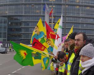 Manifestation du PKK devant le parlement européen